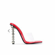 Major Metro - Clear Red heel - KRAVE SHOE