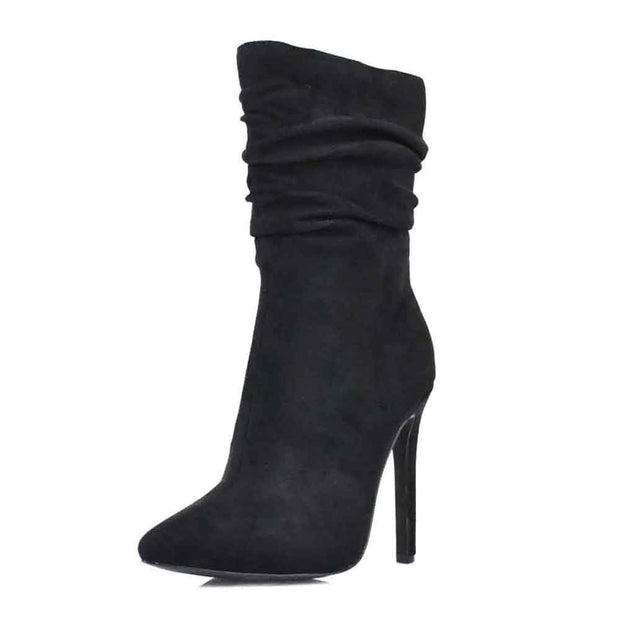 Liana - black booties - KRAVE SHOE